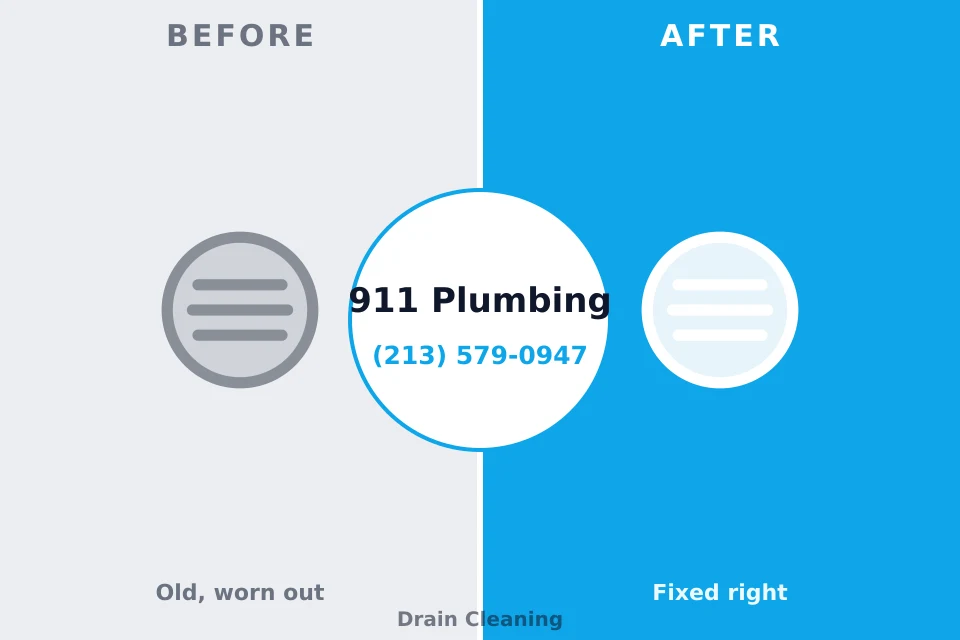 Before and after: plumbing company Hebron Estates, KY